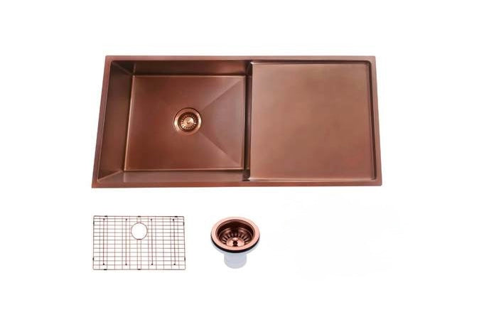 TWM4RG Matte Gunmetal Grey Round Top/Undermount Sink