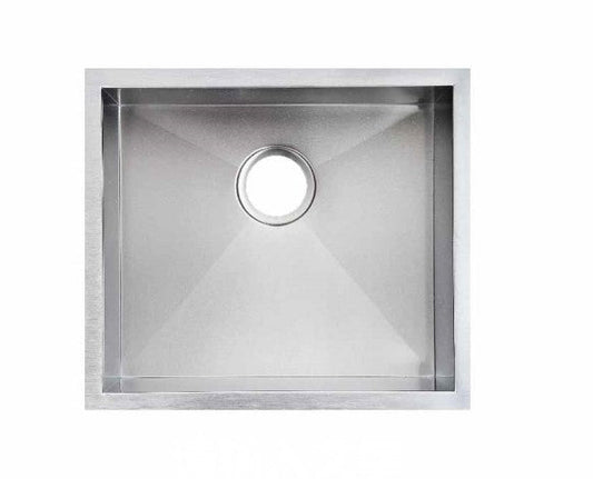 TWM5 Brushed Silver Rectangular Top/Undermount Sink