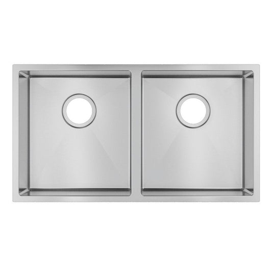 TWM7 Brushed Silver Rectangular Top/Undermount Kitchen Sink