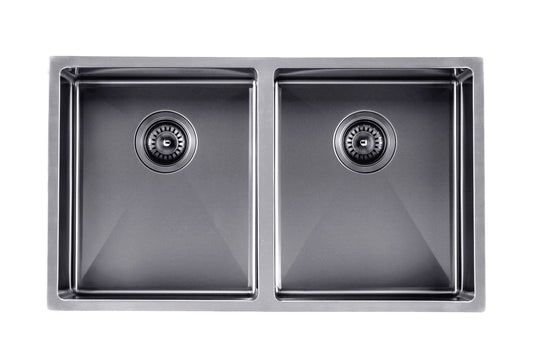 TWM7B Brushed Gunmetal Grey Rectangular Top/Undermount/Flush mount Sink