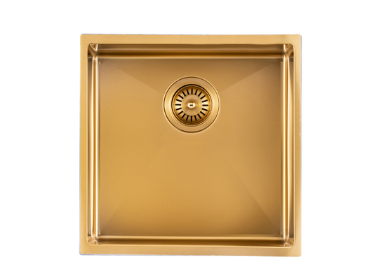 TWM8G Brushed Gold Square Top/Undermount/Flush mount Sink