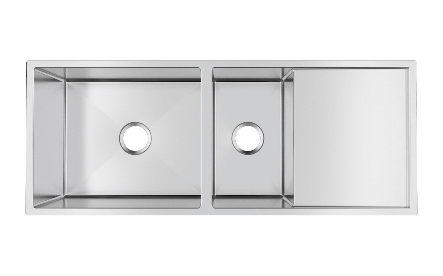 TWM9.2 Satin Chrome Rectangular Top/Undermount/Flush mount Sink