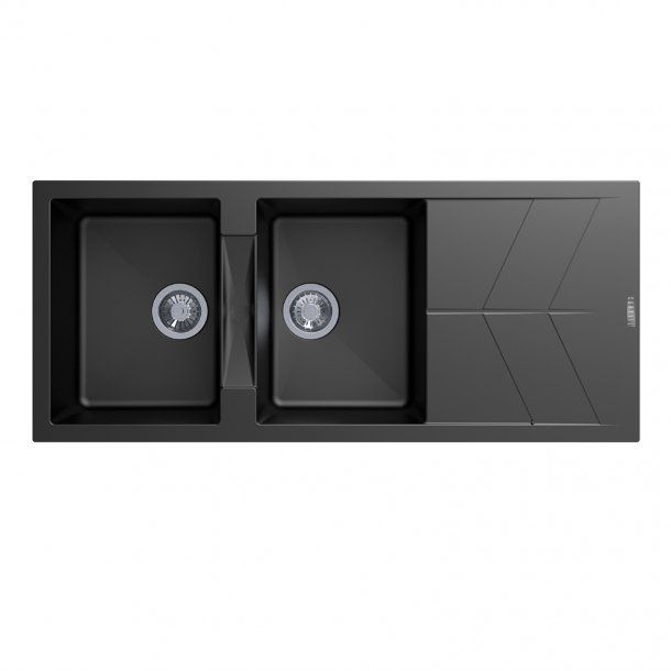 TWMD-200J Jazz Matte Black Rectangular Top/Undermount/Flush mount Sink
