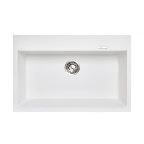TWMW780-W Waltz Matte White Rectangular Top/Undermount/Flush mount Sink