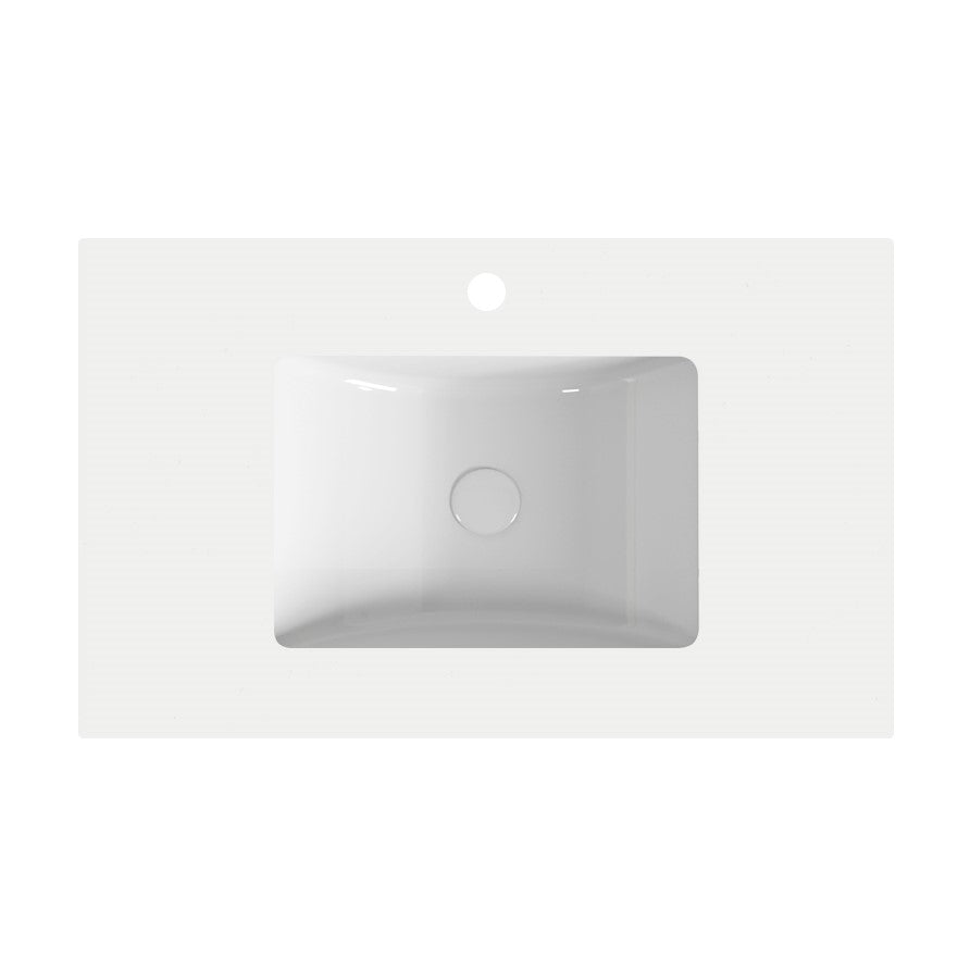 UBW74 Atec Stone White Rectangular Undermount Vanity Top
