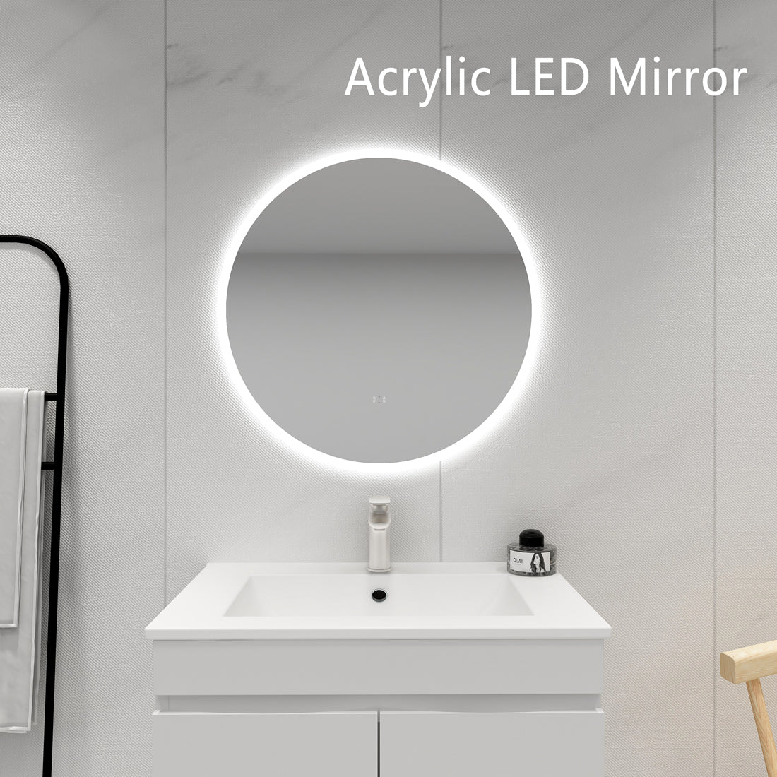 UL700BM-AC Luna Round Wall Mounted Mirror