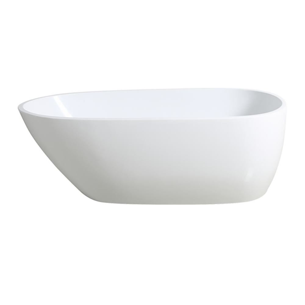 VBT1690MW Matte White Oval Free Standing Bathtub