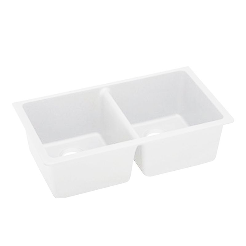 WH8347.KS Matte White Undermount Sink